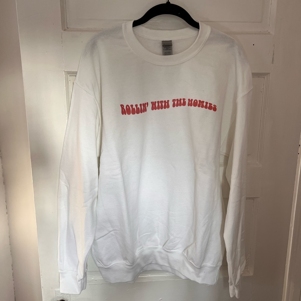 90s crew neck. “Rolling with the homies”
